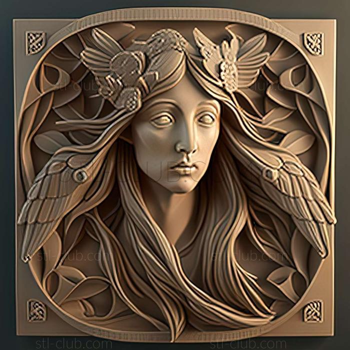 3D model style mucha (STL)